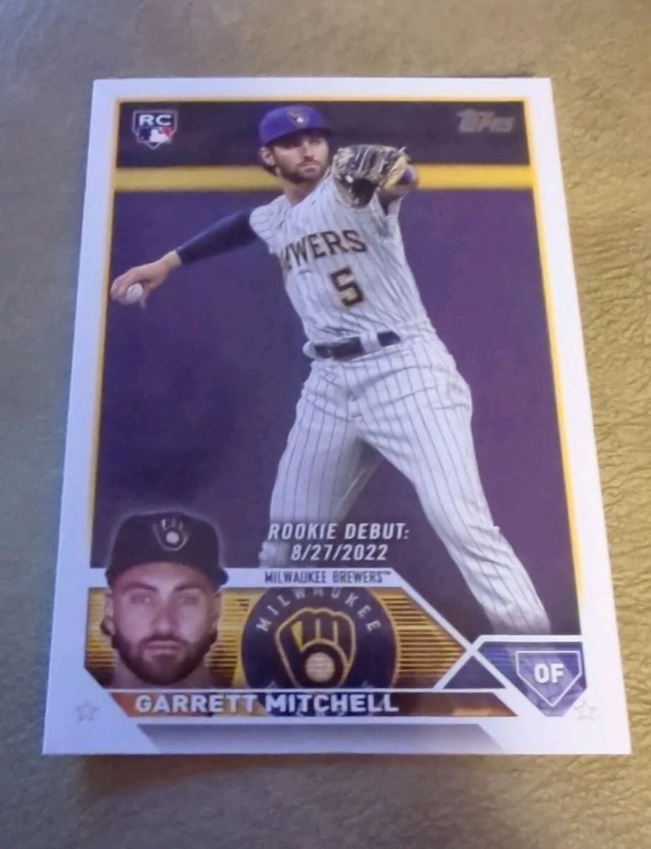 Garrett Mitchell trading card