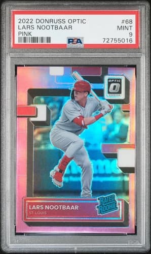 Lars Nootbaar 2022 panini Donruss Optic