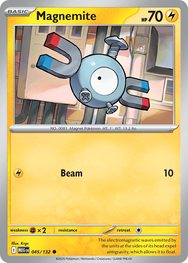 Magnemite trading card