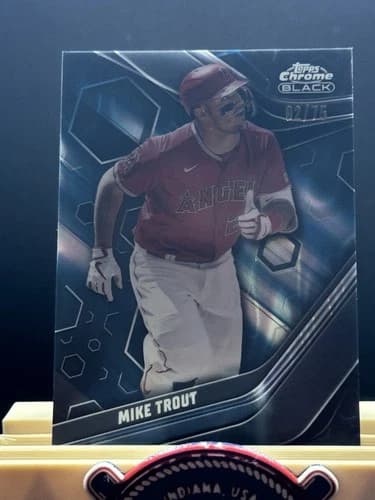 Mike Trout 2023 topps Topps Chrome Black