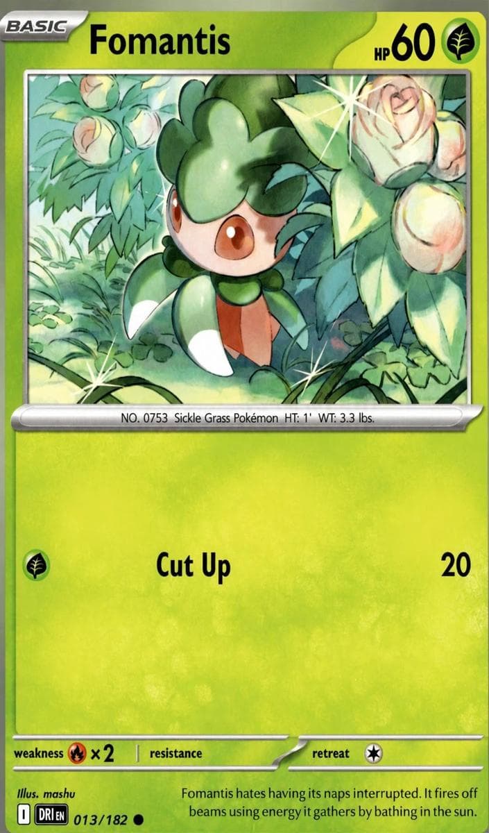 Fomantis trading card