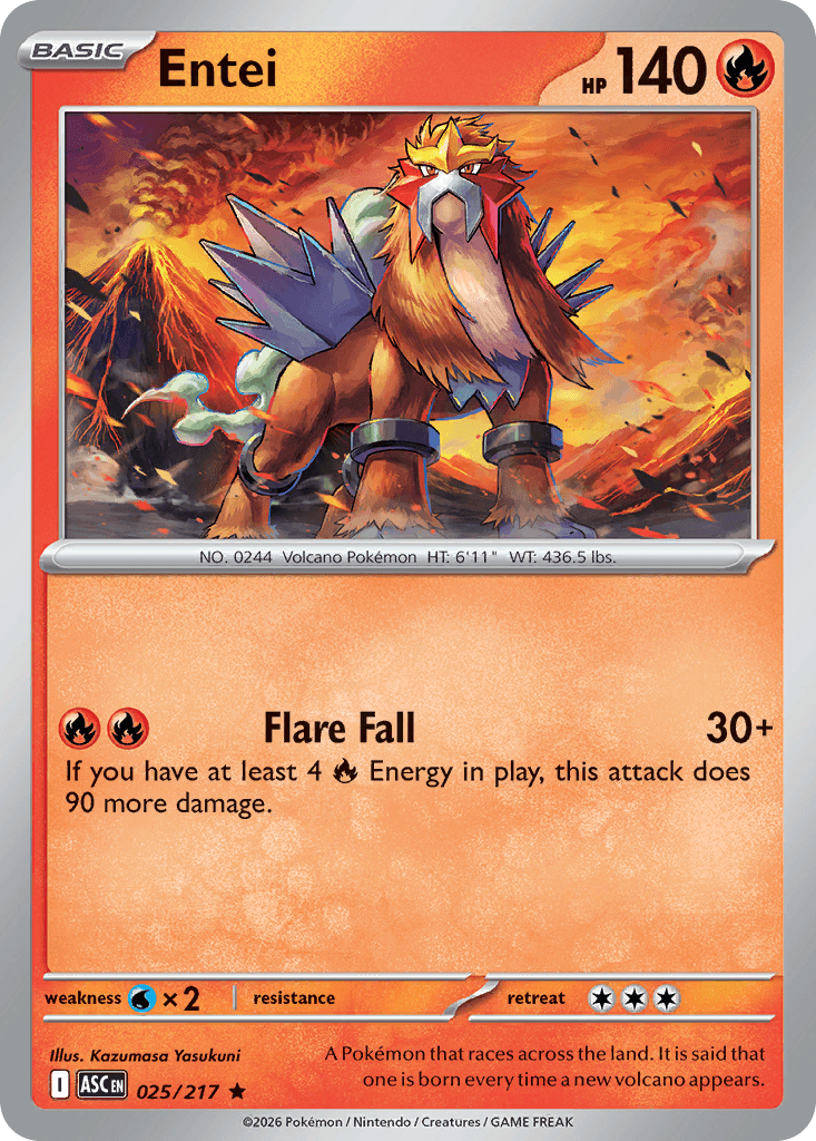 Entei trading card