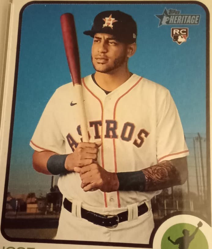 Jose Siri 2022 topps Topps Heritage