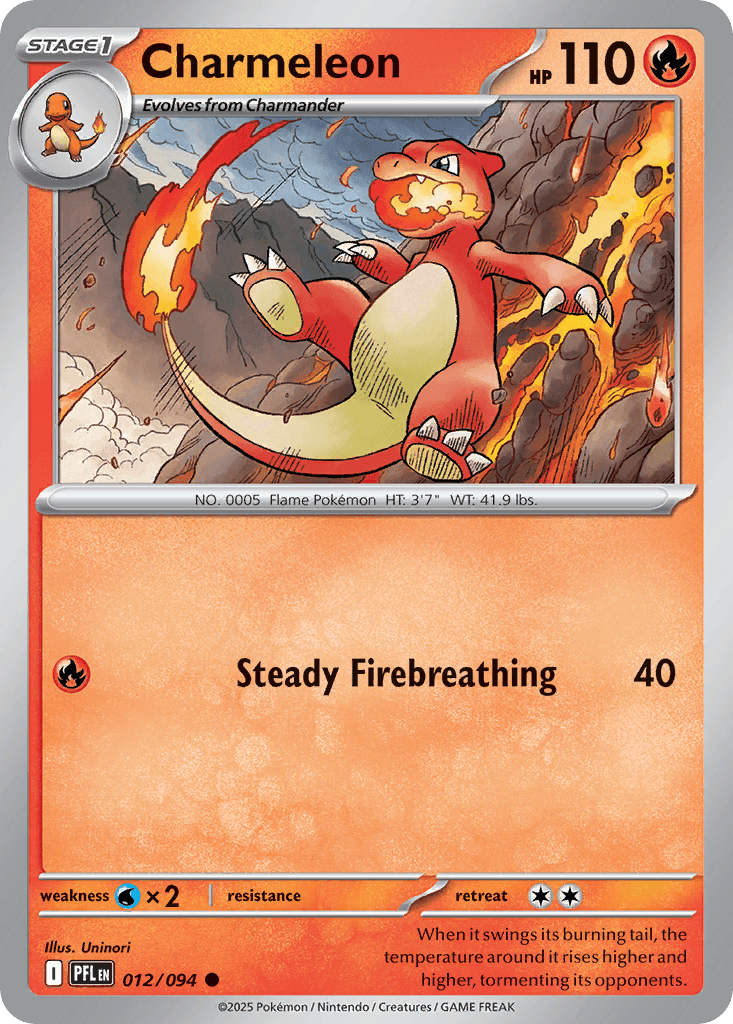 Charmeleon trading card