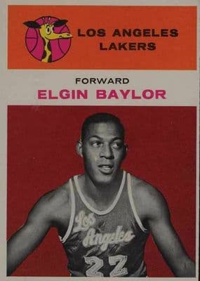 Elgin Baylor trading card