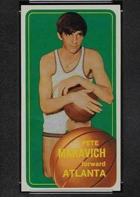 Pete Maravich trading card