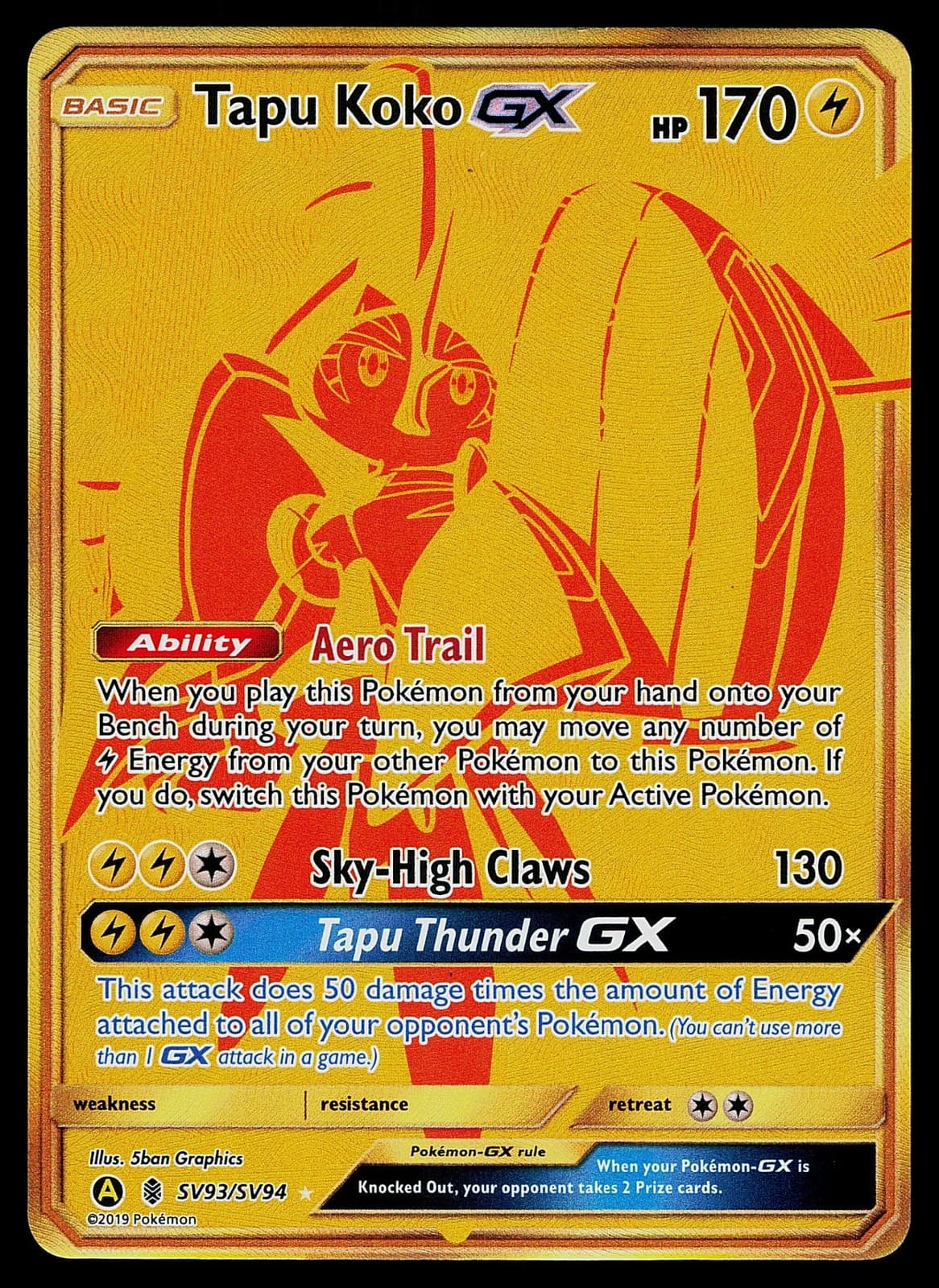 Tapu Koko trading card