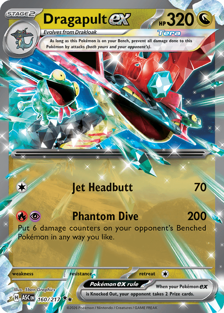 Dragapult EX trading card