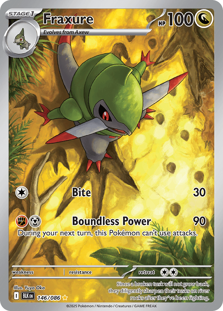 Fraxure trading card