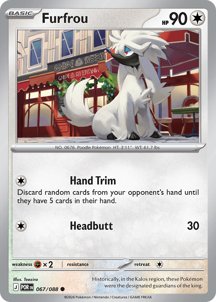 Furfrou trading card