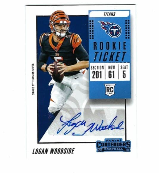 Logan Woodside trading card