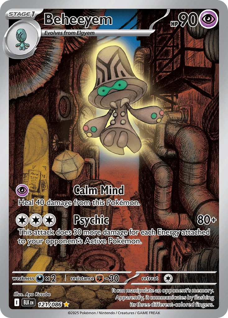 Beheeyem trading card