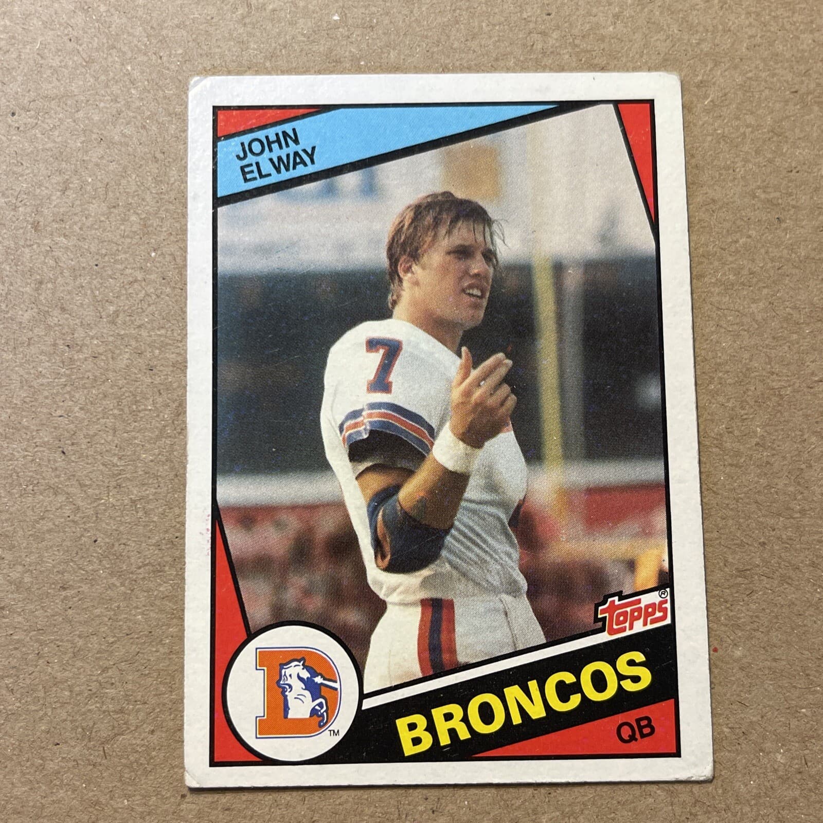 John Elway trading card