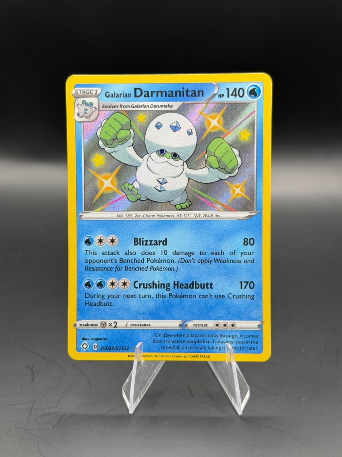 Galarian Darmanitan trading card