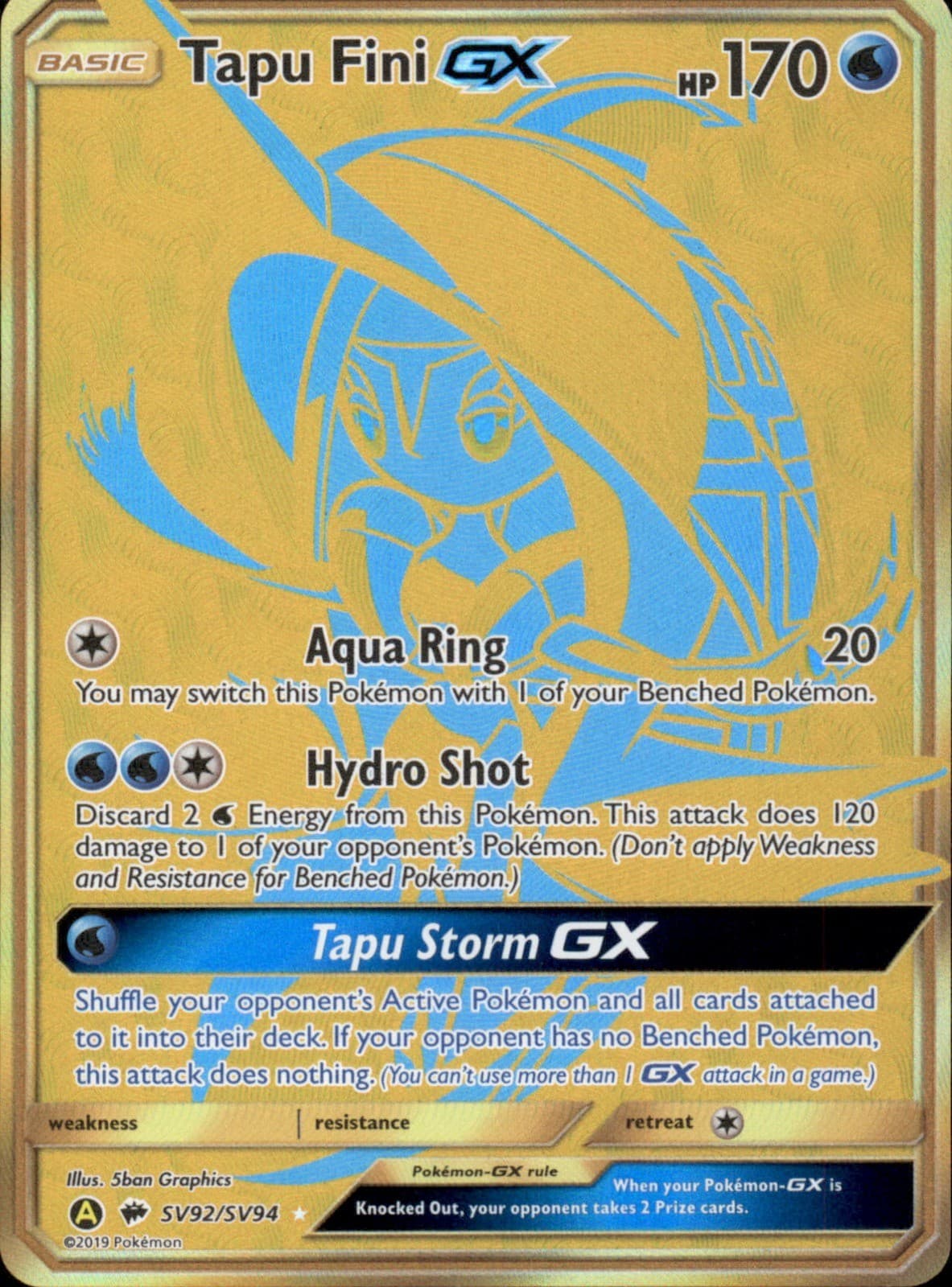 Tapu Fini trading card