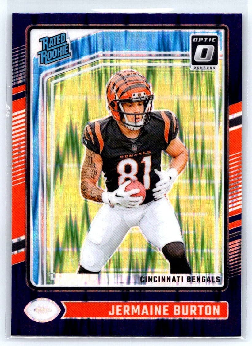 Jermaine Burton trading card