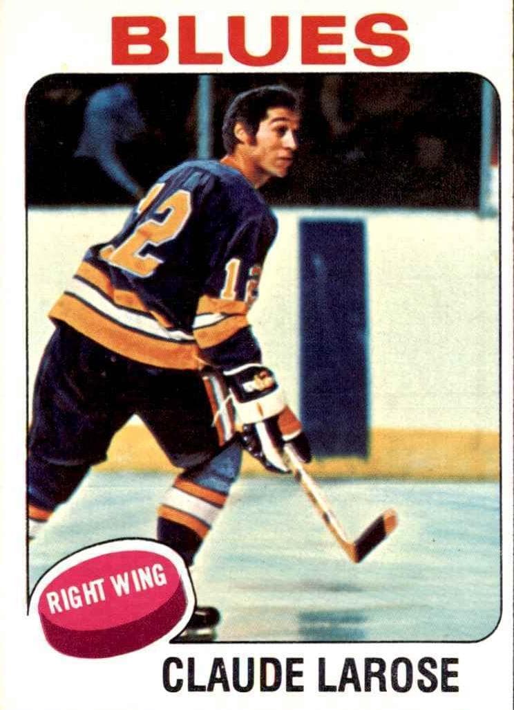 Claude Larose trading card