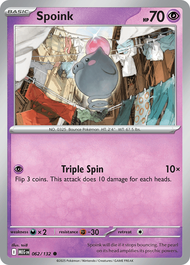 Spoink trading card