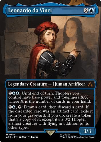 Leonardo da Vinci trading card