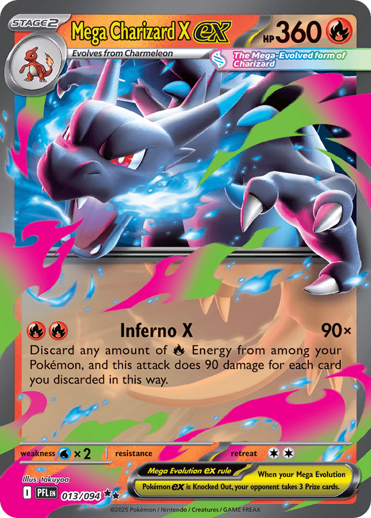 Mega Charizard X ex 2025 Mega