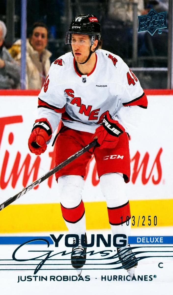 Justin Robidas trading card