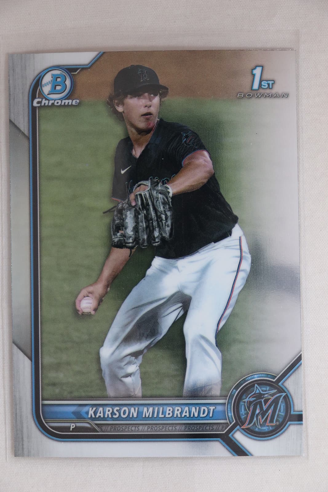 Karson Milbrandt trading card