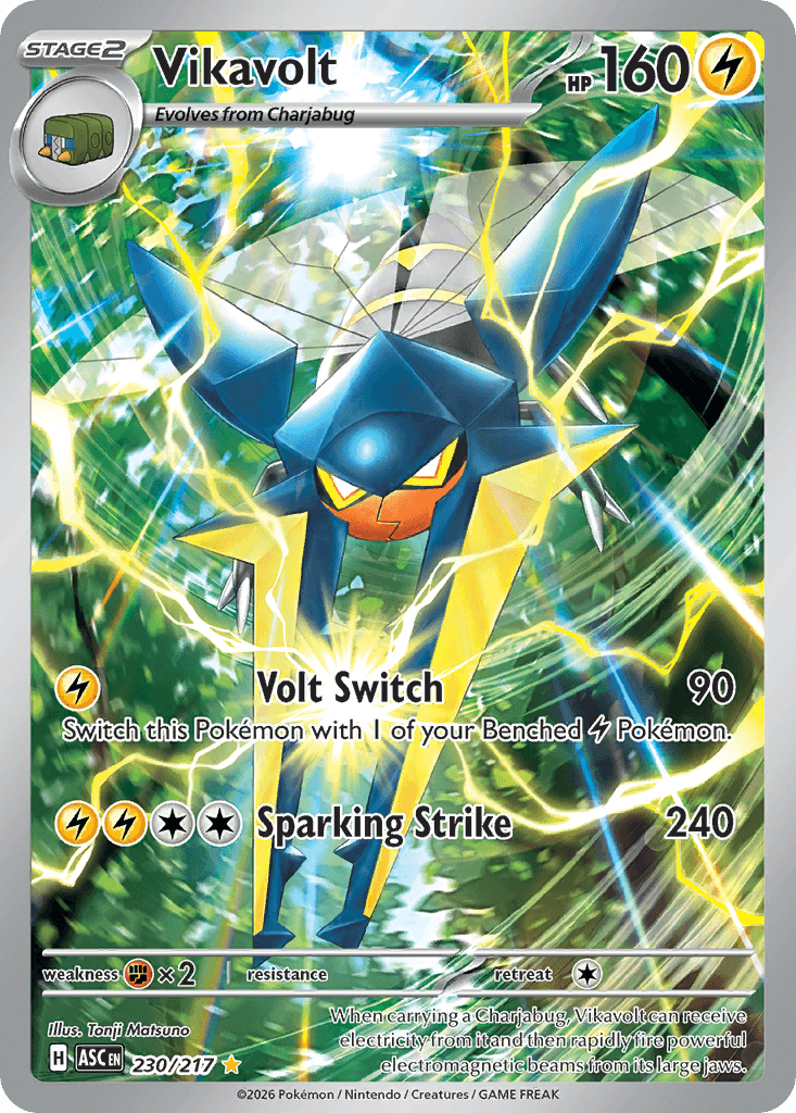 Vikavolt 2026 Mega Mega Evolution: Ascended Heroes Illustration Rare