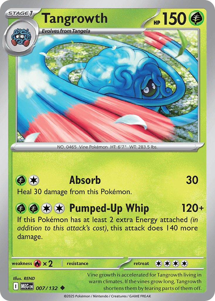 Tangrowth trading card