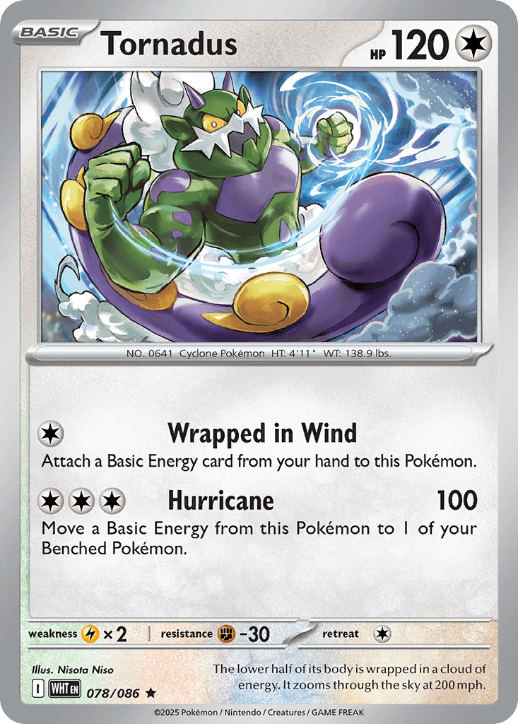 Tornadus trading card