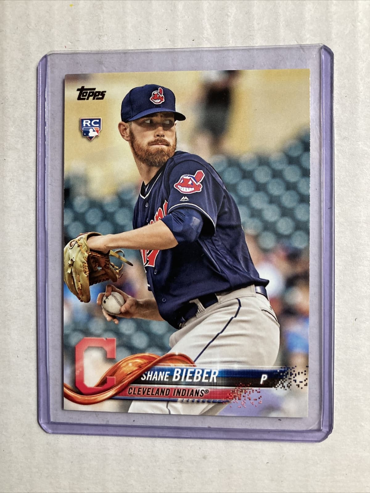Shane Bieber trading card