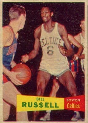 Bill Russell trading card