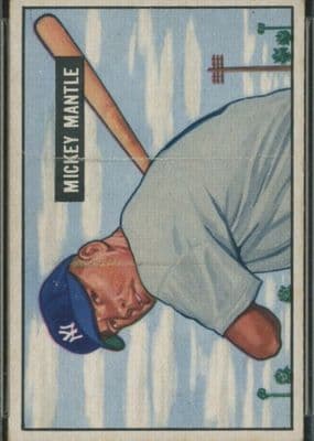 Mickey Mantle trading card
