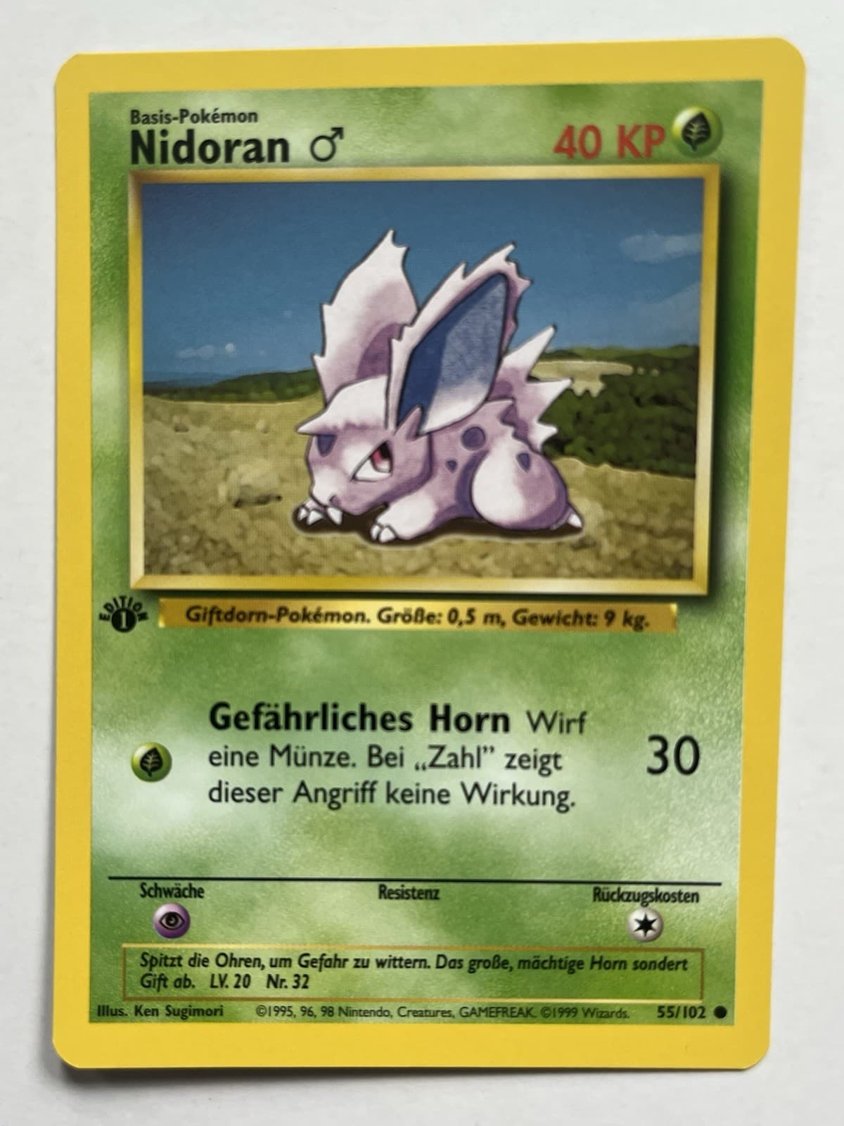 Nidoran 1999 pokemon_tcg Pokemon Game 1st Edition