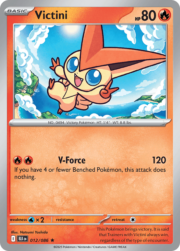 Victini trading card
