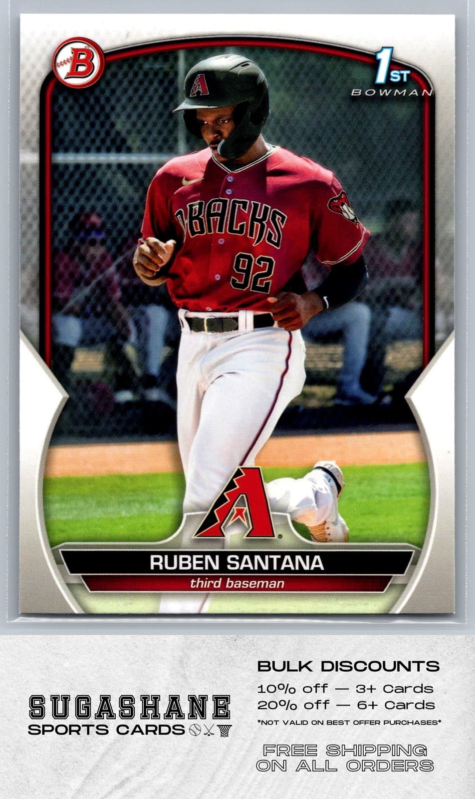 Ruben Santana trading card