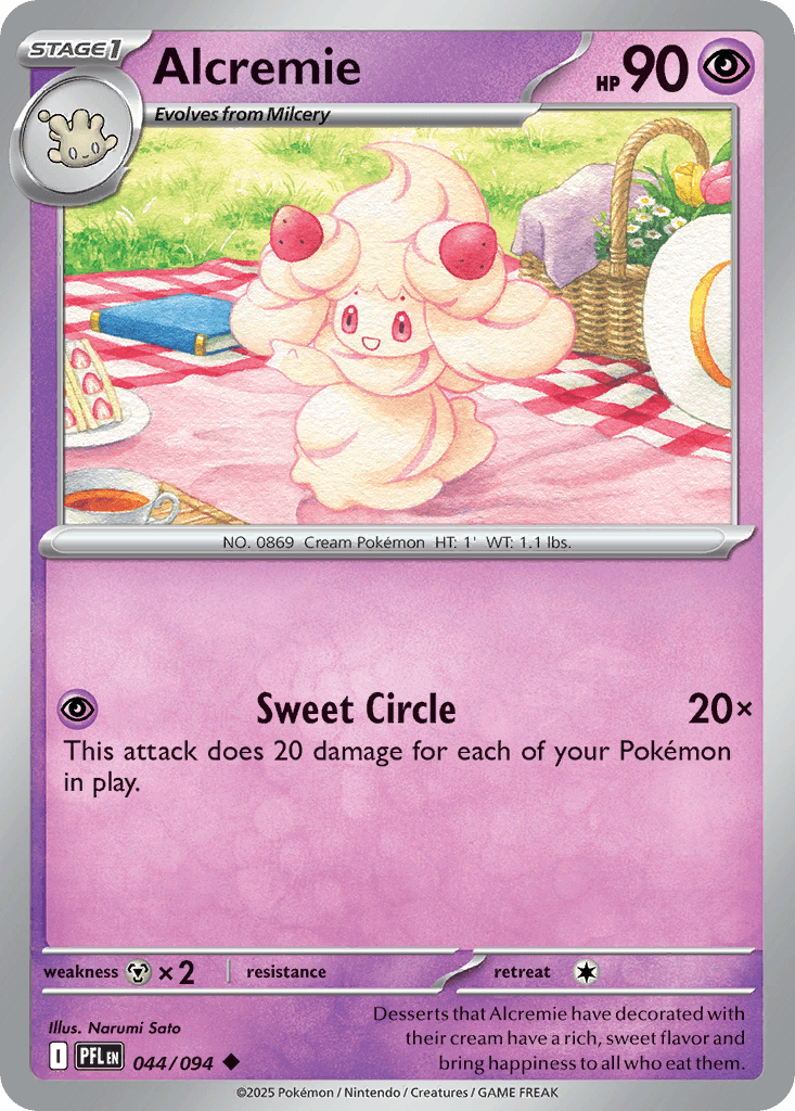 Alcremie 2025 Pokemon Phantasmal Flames