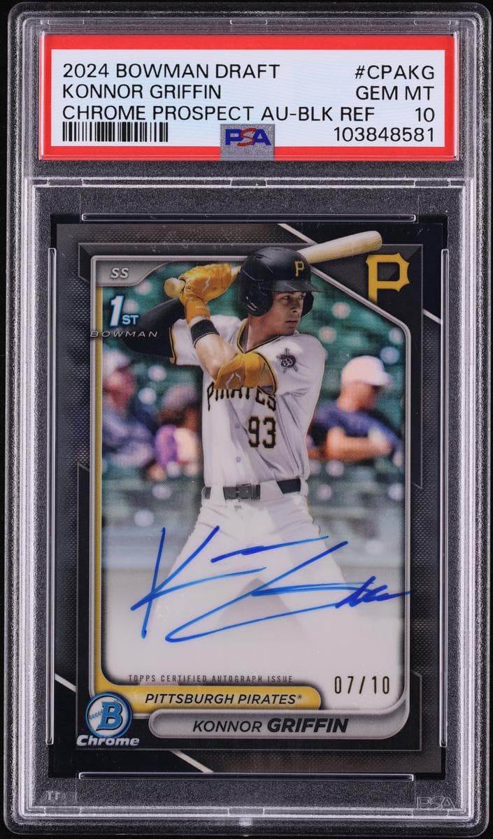 Konnor Griffin 2024 bowman Bowman Draft Chrome