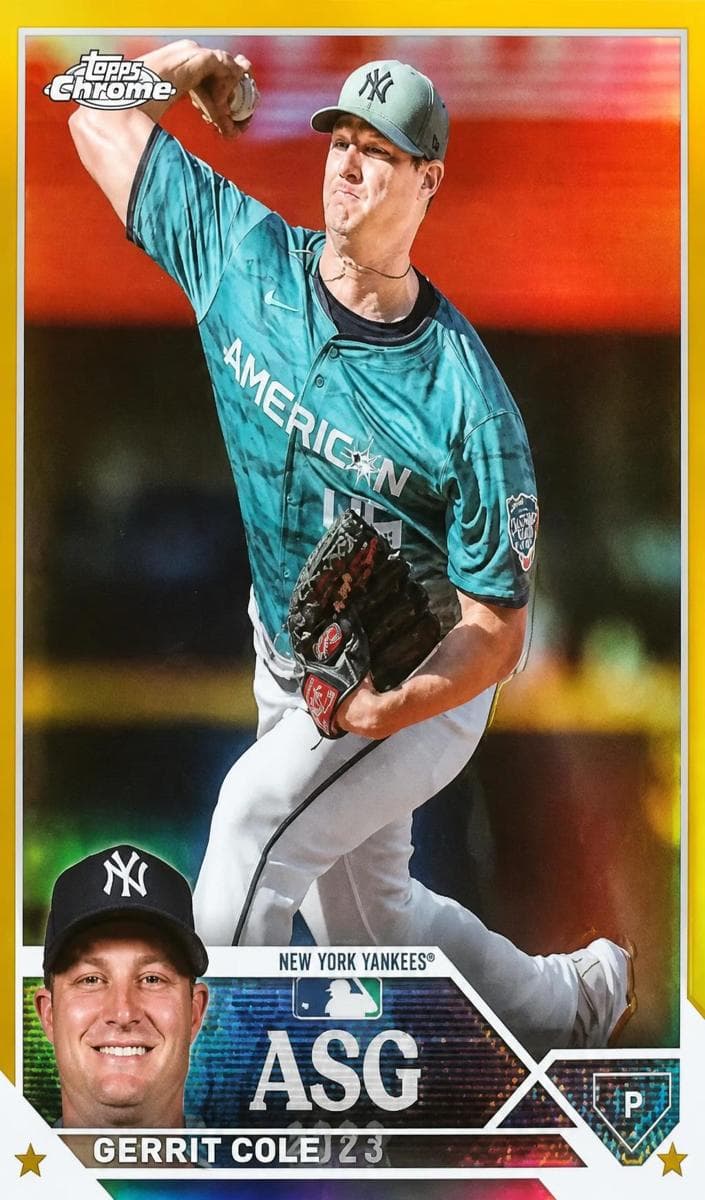 Gerrit Cole 2023 topps Topps Chrome Update