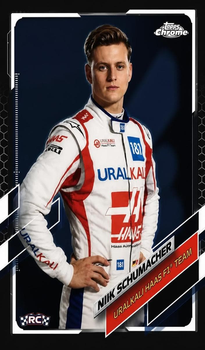 Mick Schumacher 2021 Topps Chrome F1 rookie card