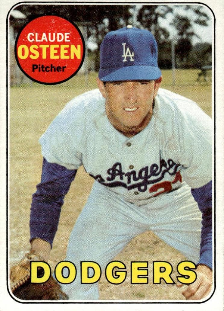 Claude Osteen 1969 topps Topps