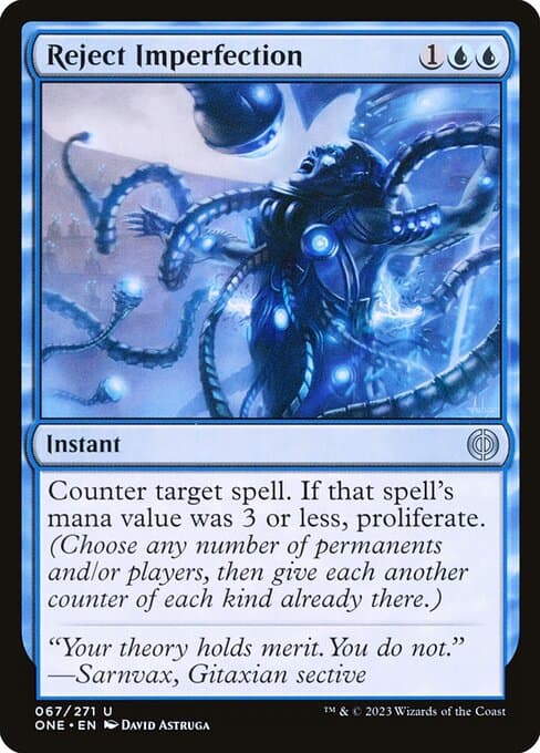 Reject Imperfection 2023 Magic: The Gathering Phyrexia: All Will Be One