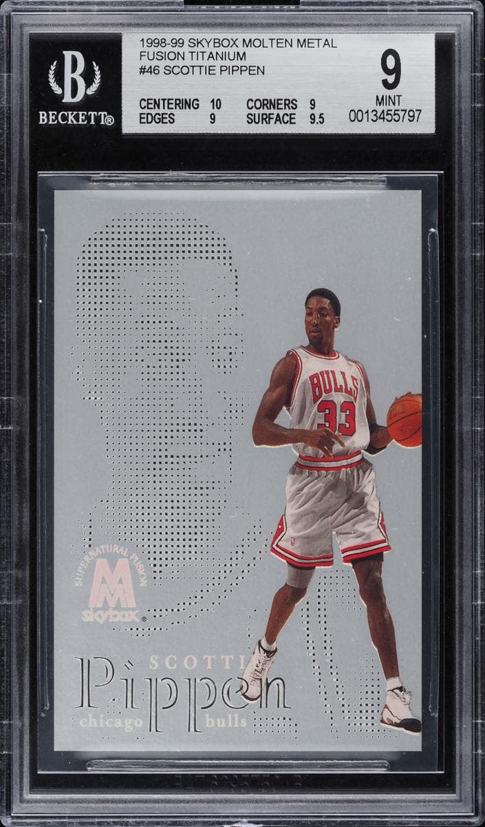 Scottie Pippen 1998 skybox Molten Metal
