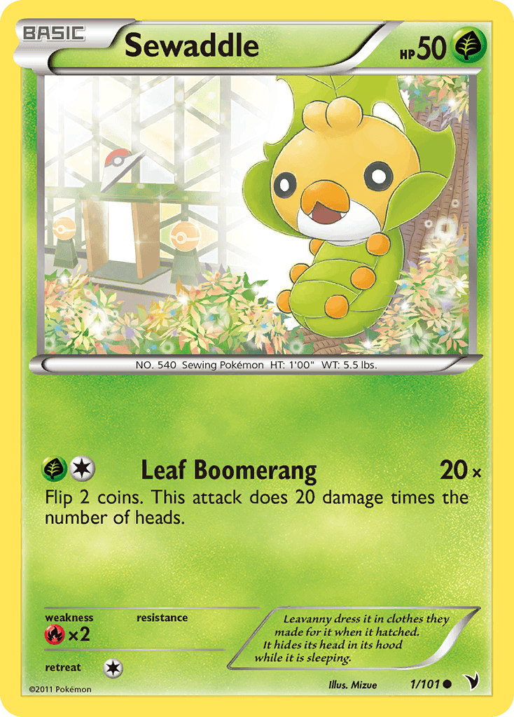 Sewaddle 2011 Pokemon Noble Victories