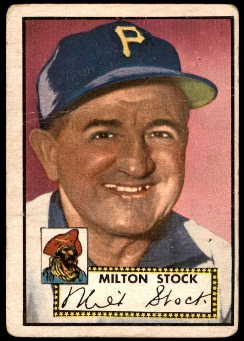 Milton Stock 1952 topps Topps