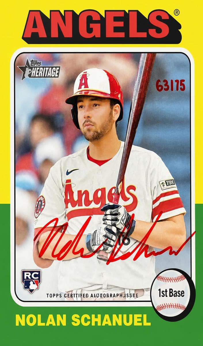 Nolan Schanuel 2024 topps Topps Heritage