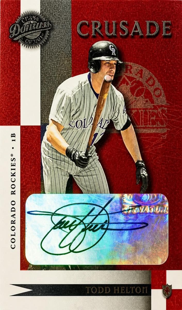 Todd Helton 2001 panini Donruss Class of 2001