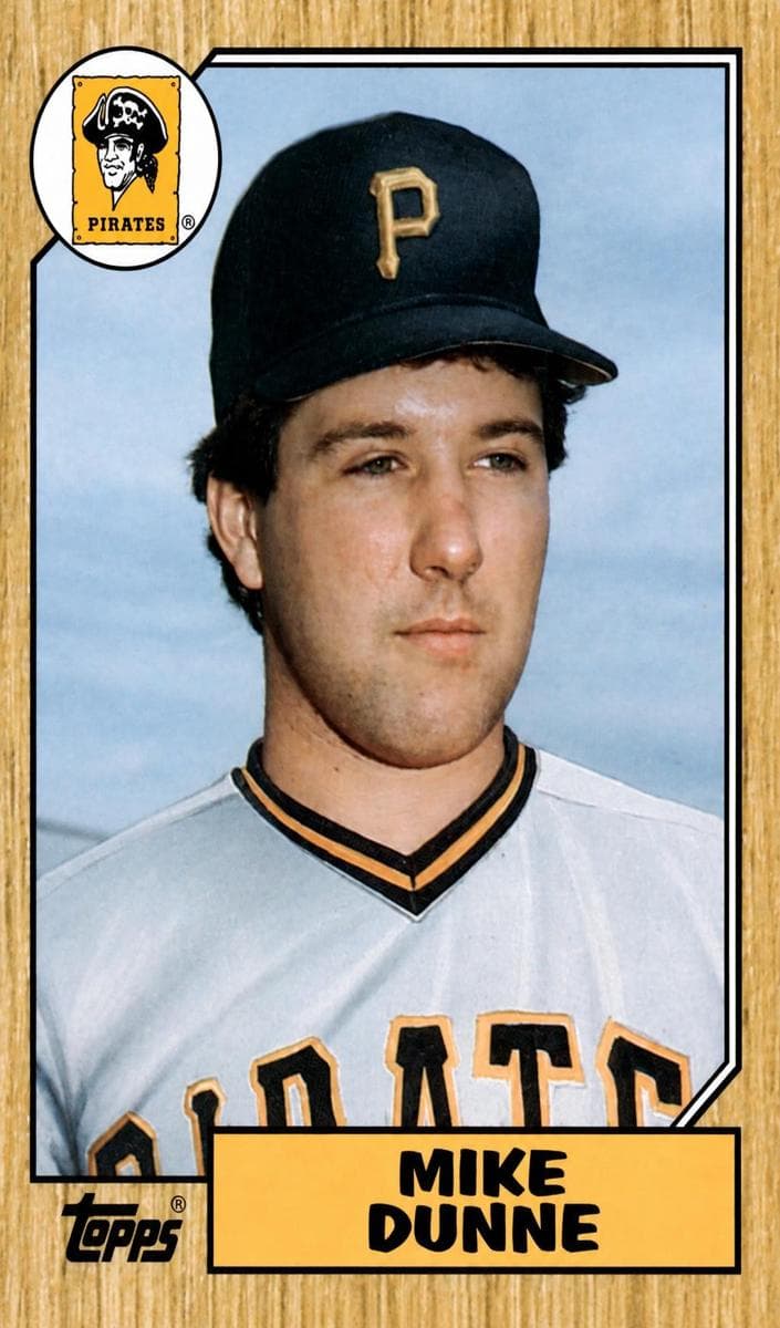 Mike Dunne 1987 topps Topps Traded