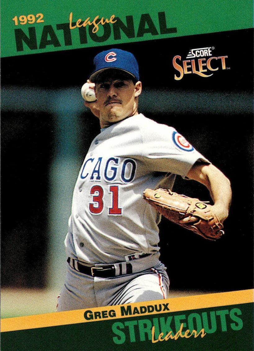 Greg Maddux 1993 panini Score