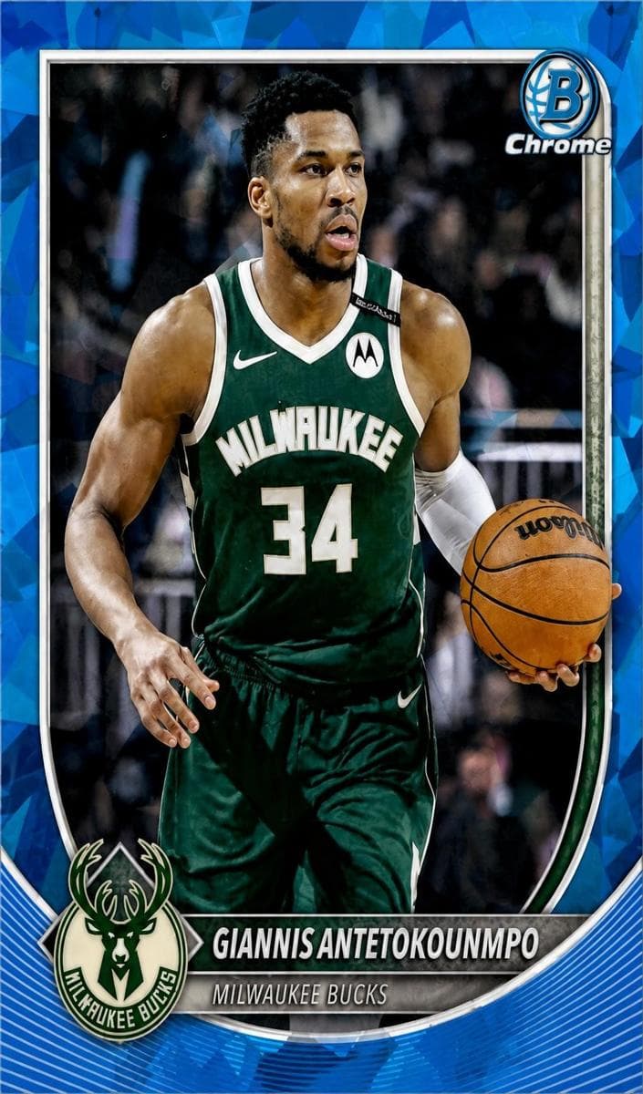 Giannis Antetokounmpo 2025 bowman Bowman Chrome - Refractor