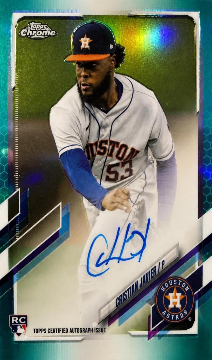 Cristian Javier 2021 topps Topps Chrome